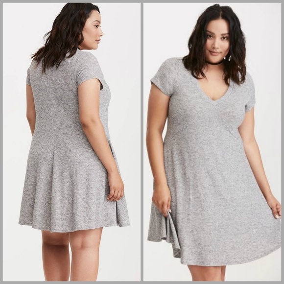 Torrid Hacci Knit Trapeze Dress 00 - Picture 2 of 5